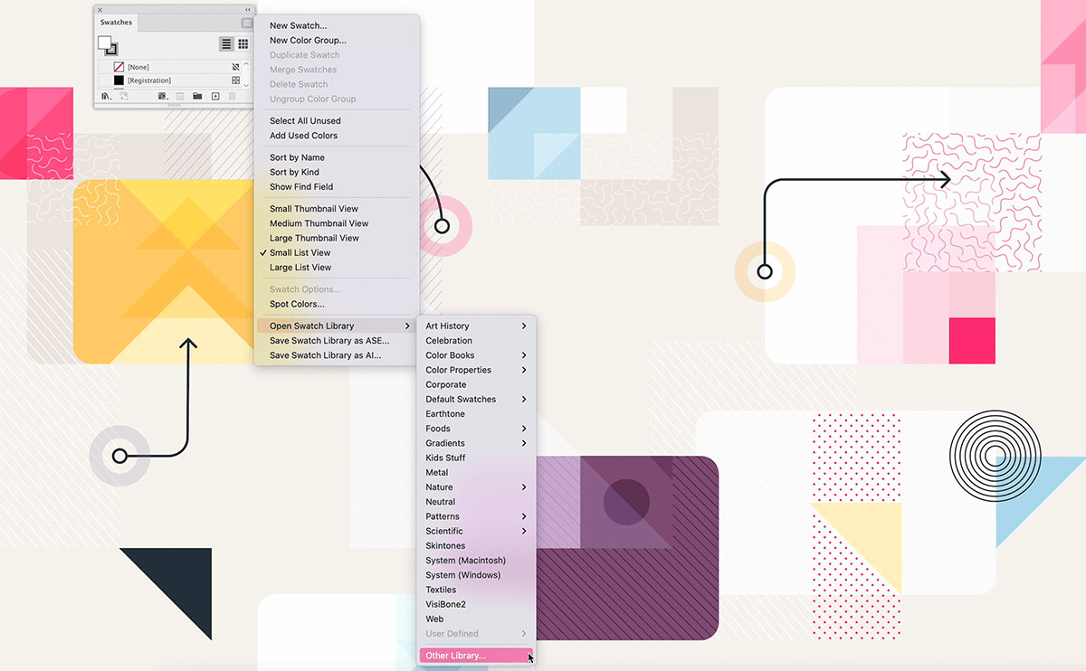 Load .ase file into Adobe Illustrator